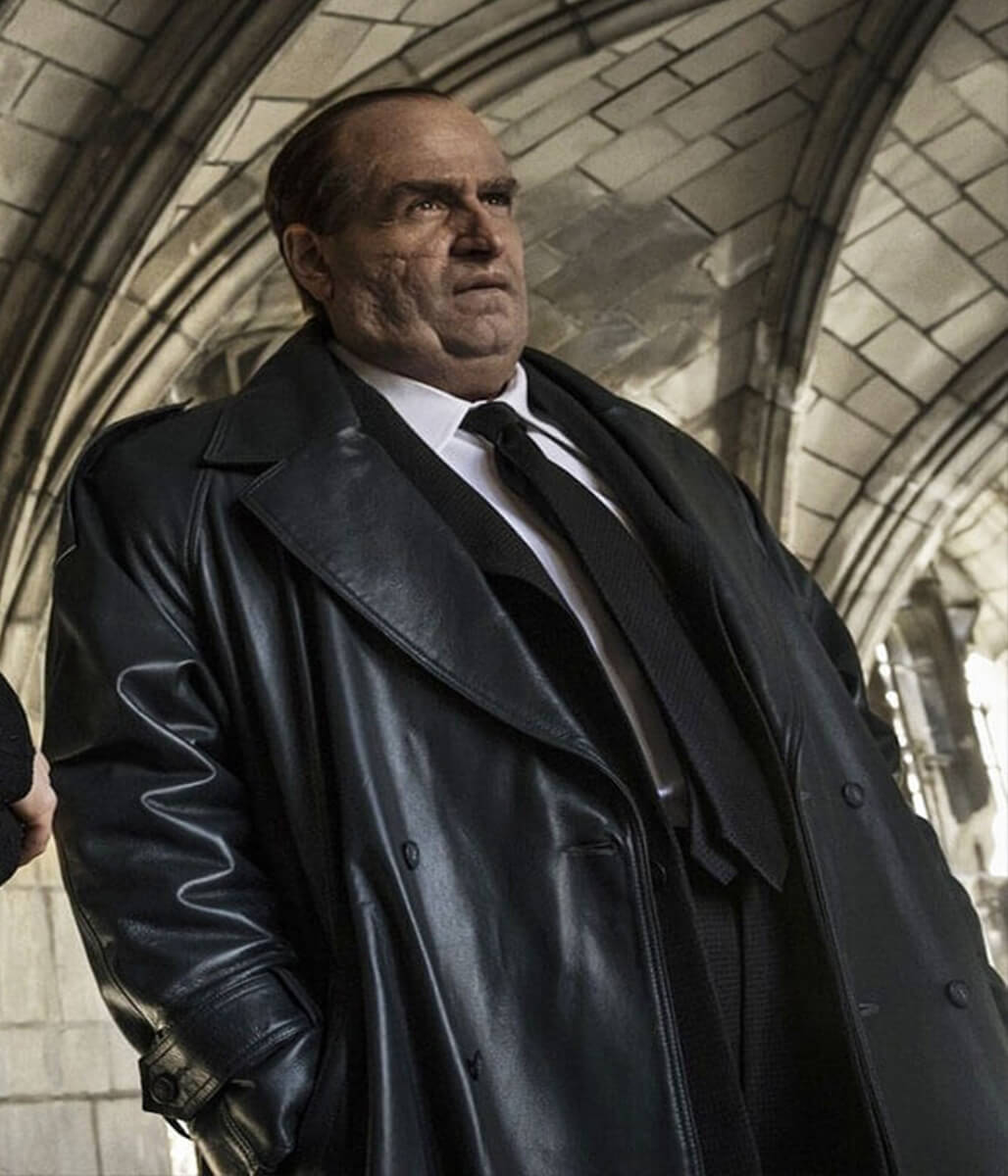 Colin Farell The Penguin 01 Black Trench Coat