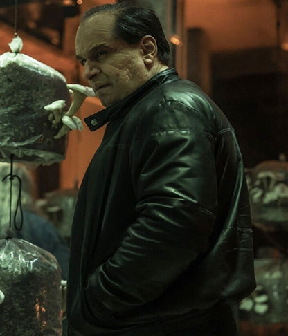 Colin Farell The Penguin S01 Black Leather Jacket