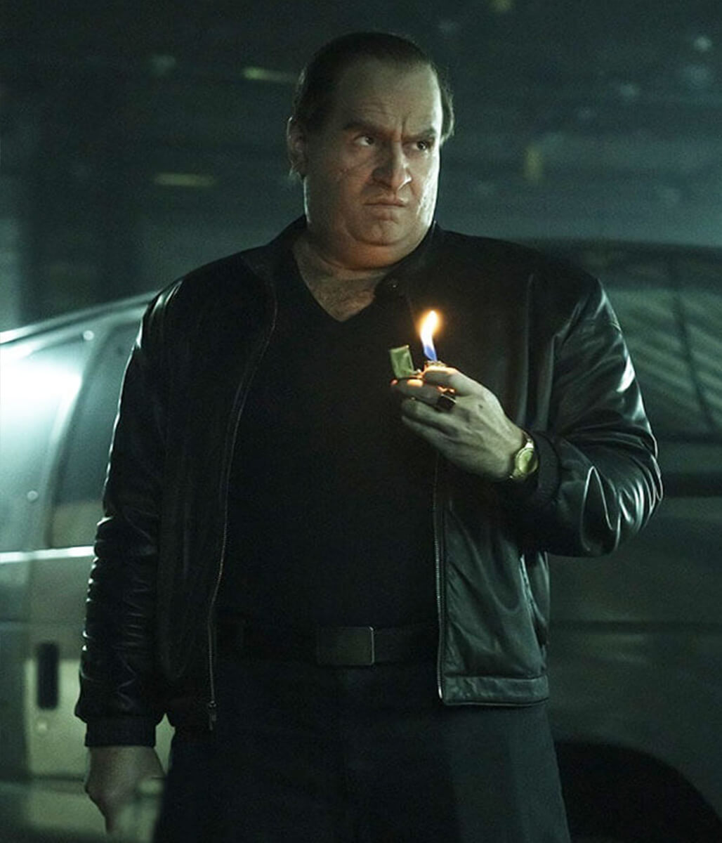 Colin Farell The Penguin S01 Black Leather Jacket