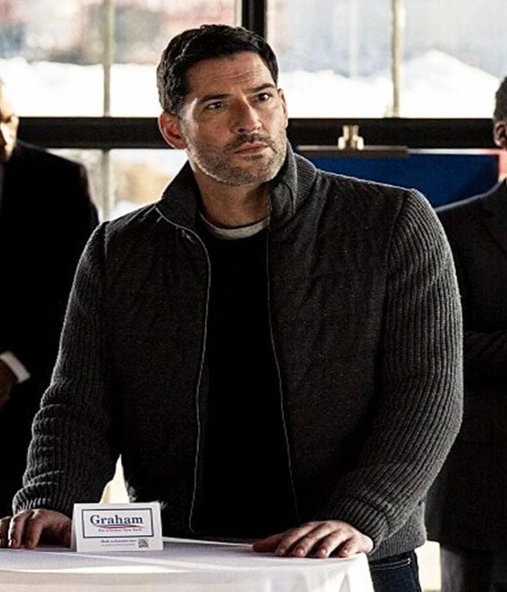 Colin Glass CIA Season 01 Grey Polyester Jacket
