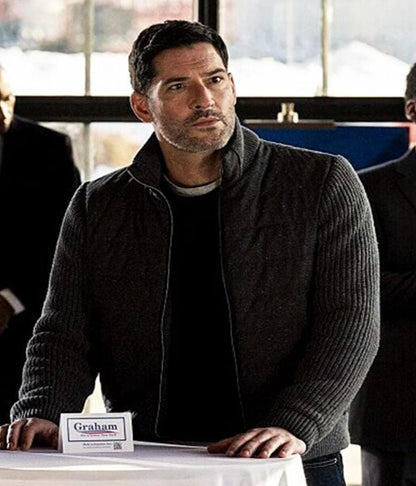 Colin Glass CIA Season 01 Grey Polyester Jacket