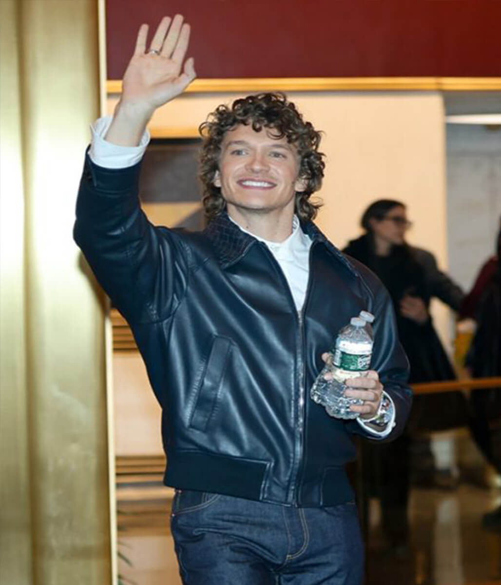 Connor Storrie NYC 2026 Black Leather Jacket