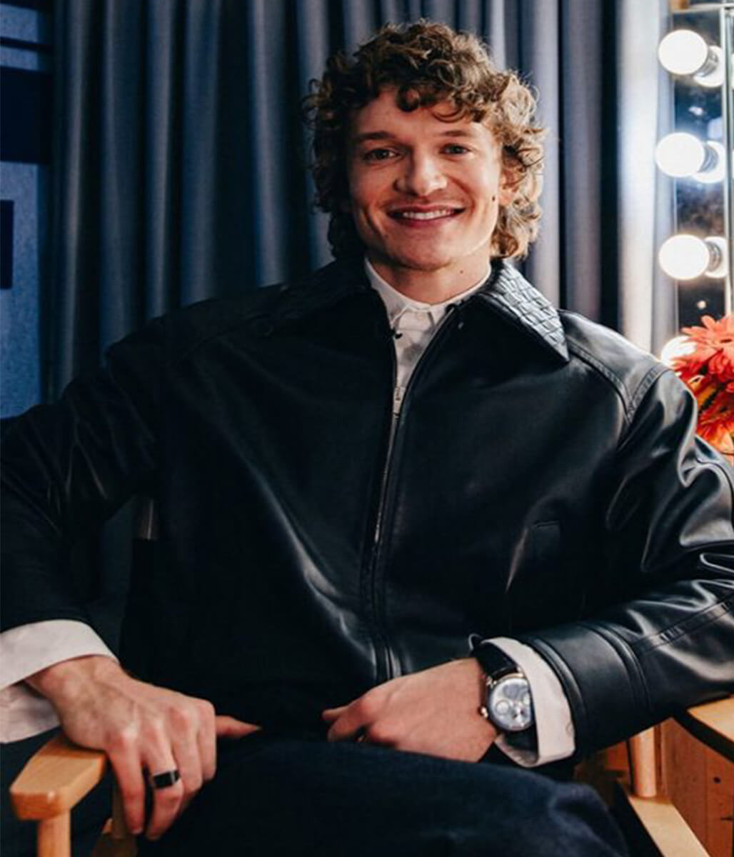 Connor Storrie NYC 2026 Black Leather Jacket