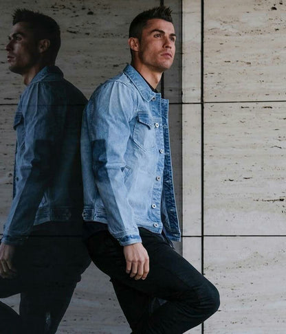 Cristiano Ronald Blue Denim Jacket
