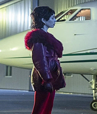 Cristin Milioti The Penguin S01 Red Trench Coat