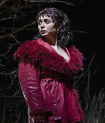 Cristin Milioti The Penguin S01 Red Trench Coat
