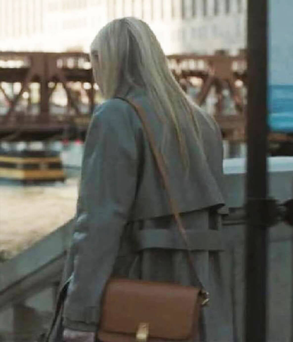 Dakota Fanning All Her Fault S01 Brown Leather Coat