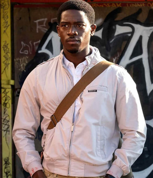 Damson Idris Snowfall S05 White Cotton Jacket