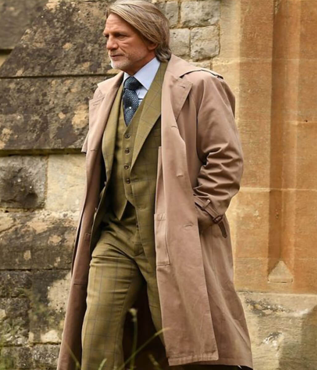 Daniel Craig Wake Up Dead Man 2025 Beige Coat