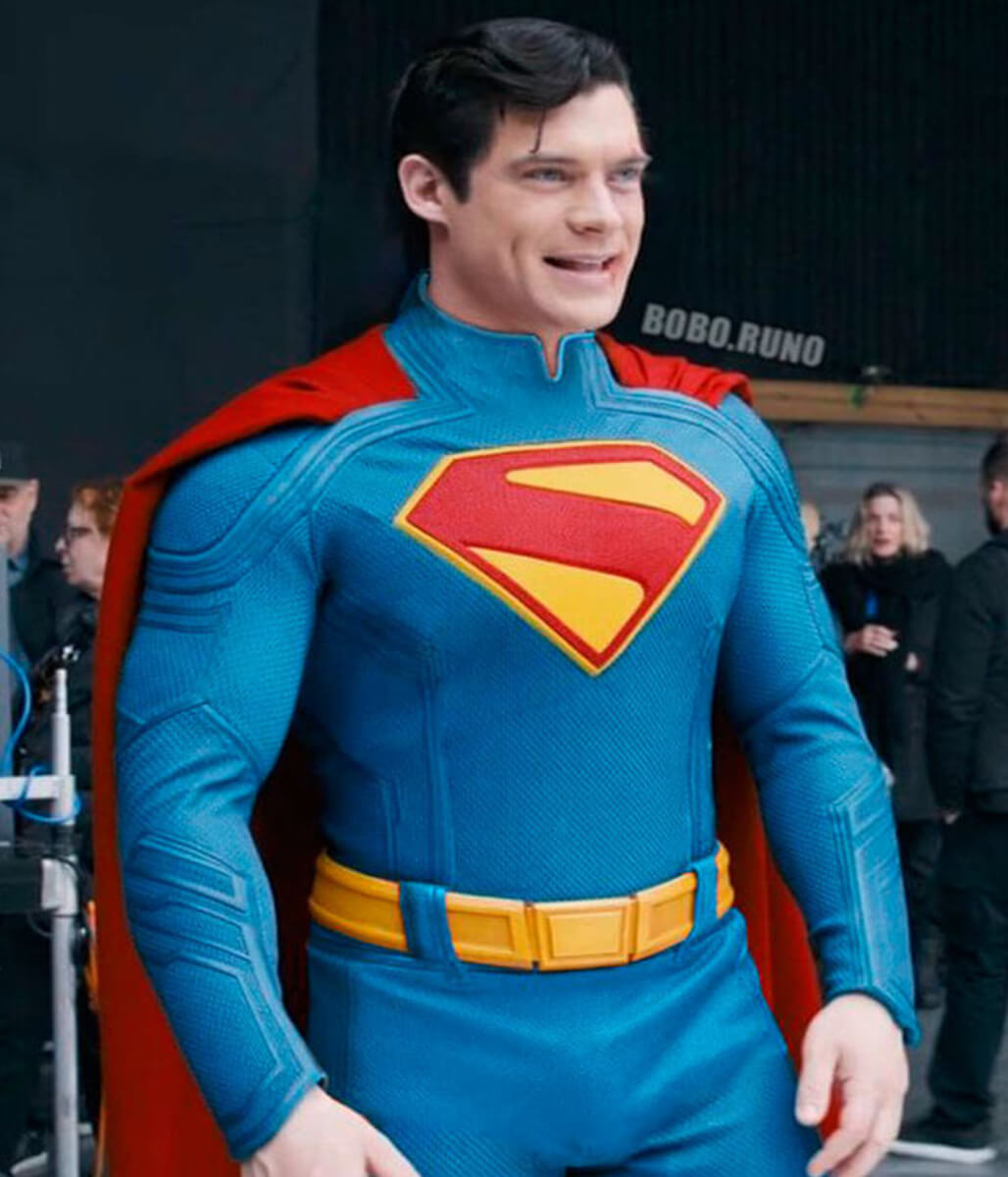 David Corenswet Superman 2025 Costume Leather Jacket