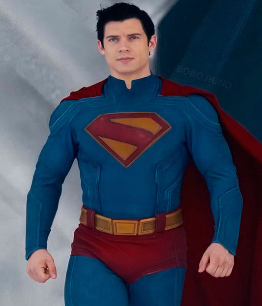 David Corenswet Superman 2025 Costume Leather Jacket