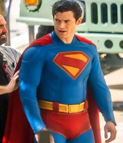 David Corenswet Superman 2025 Costume Leather Jacket