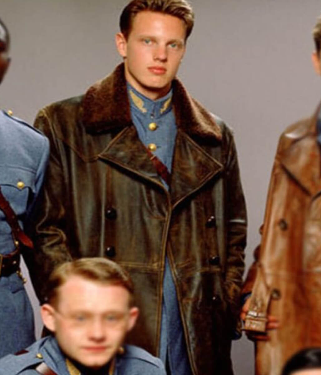 David Ellison Flyboys 2006 Brown Leather Coat