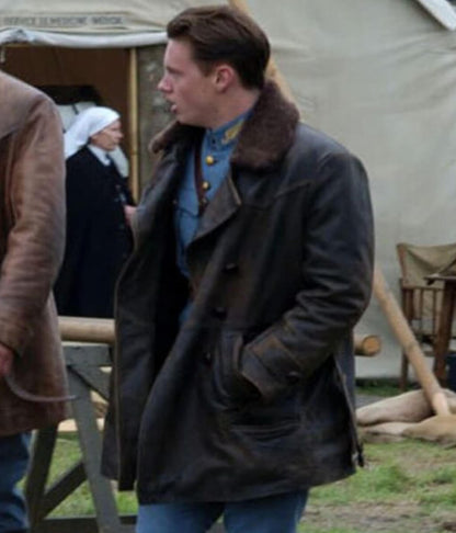 David Ellison Flyboys 2006 Brown Leather Coat