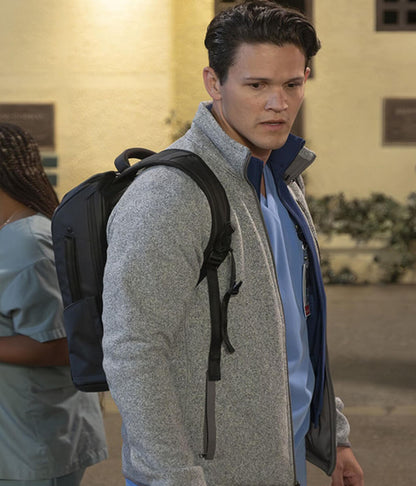 David Gridley Scrubs S01 Grey Wool Jacket
