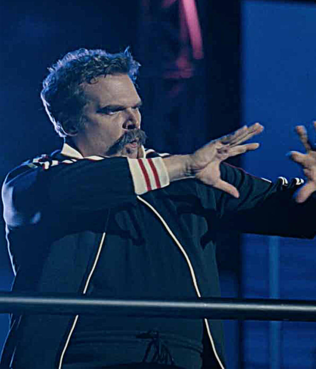 David Harbour DTFU St Louis S01 Blue Track Jacket