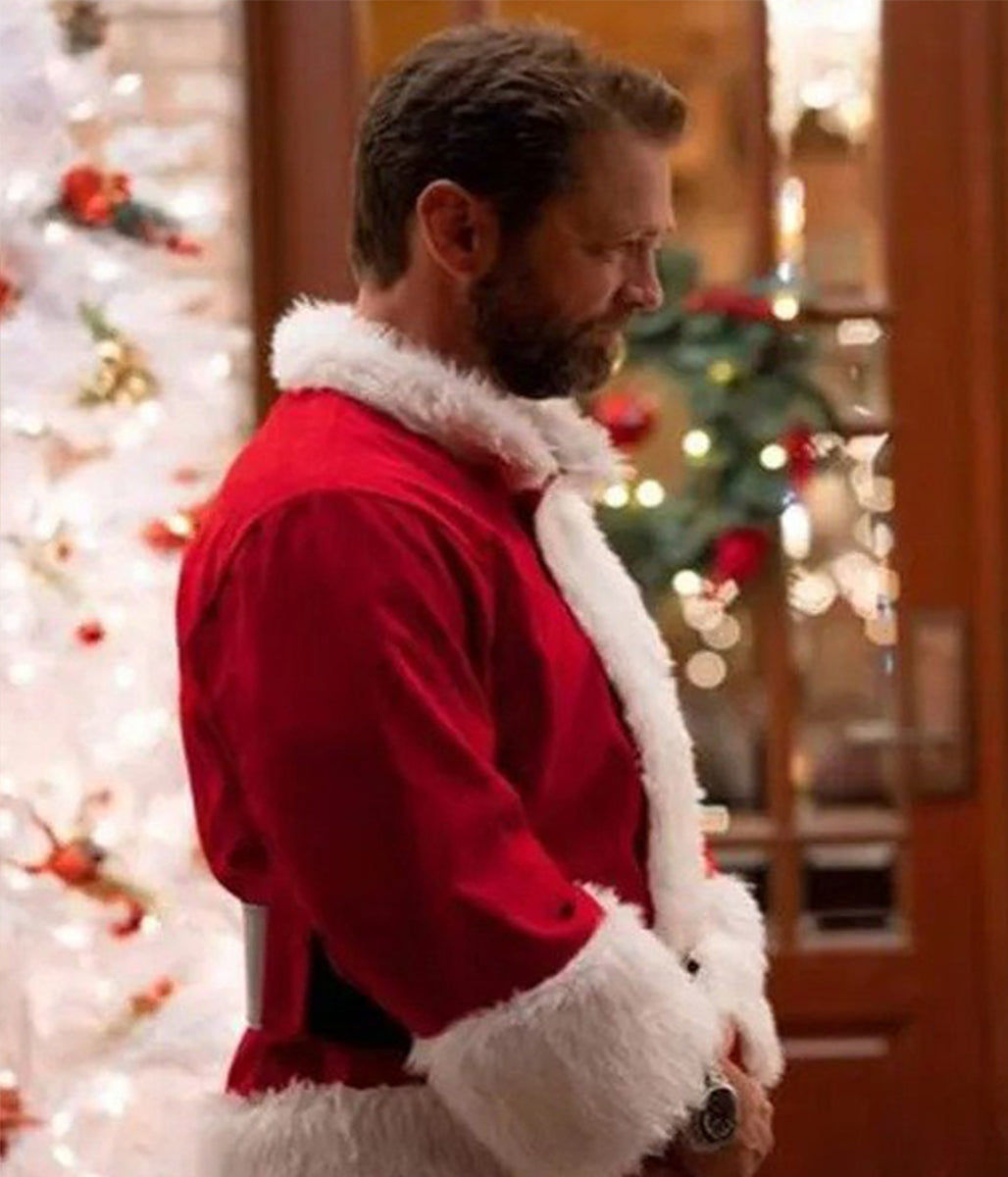 Dear Christmas Jason Priestley Red Santa Wool Jacket