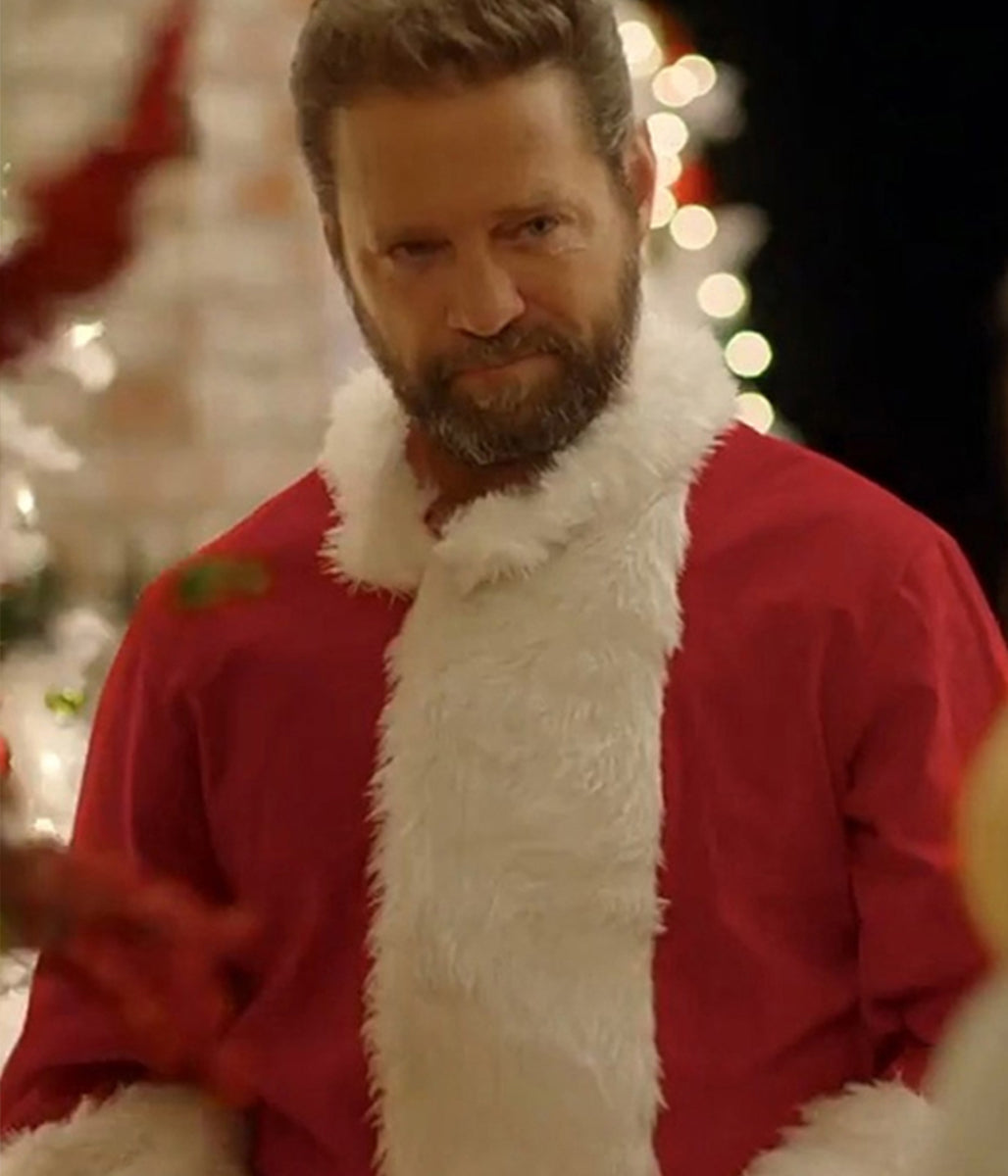 Dear Christmas Jason Priestley Red Santa Wool Jacket