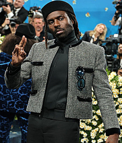 Den Hynes Met Gala 2026 Grey Tweed Jacket