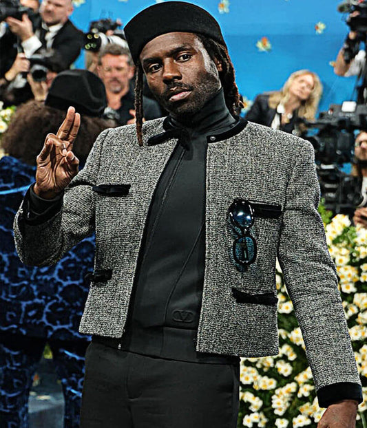 Den Hynes Met Gala 2026 Grey Tweed Jacket