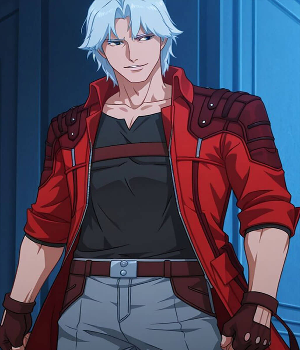 Devil May Cry 2025 Dante Red Trench Coat
