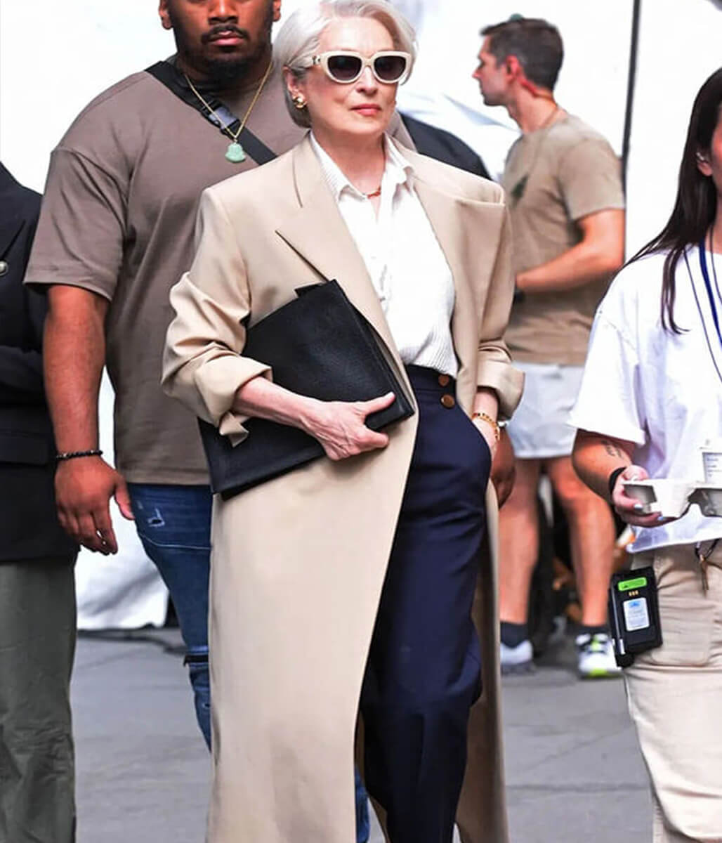 Devil Wears Prada 2 Meryl Streep Tan Suiting Coat