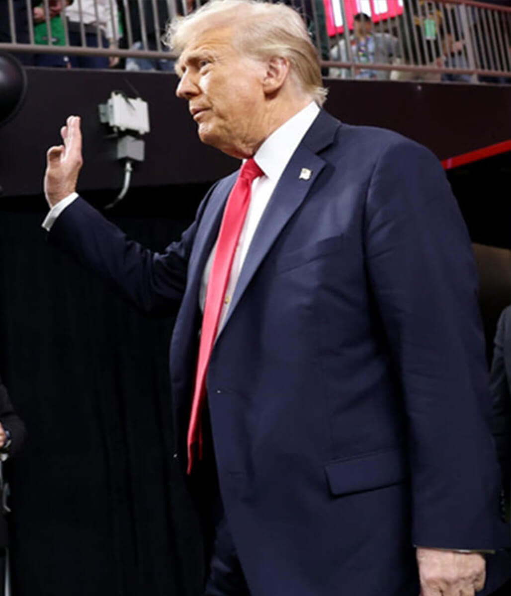 Donald Trump Super Bowl Blue Blazer