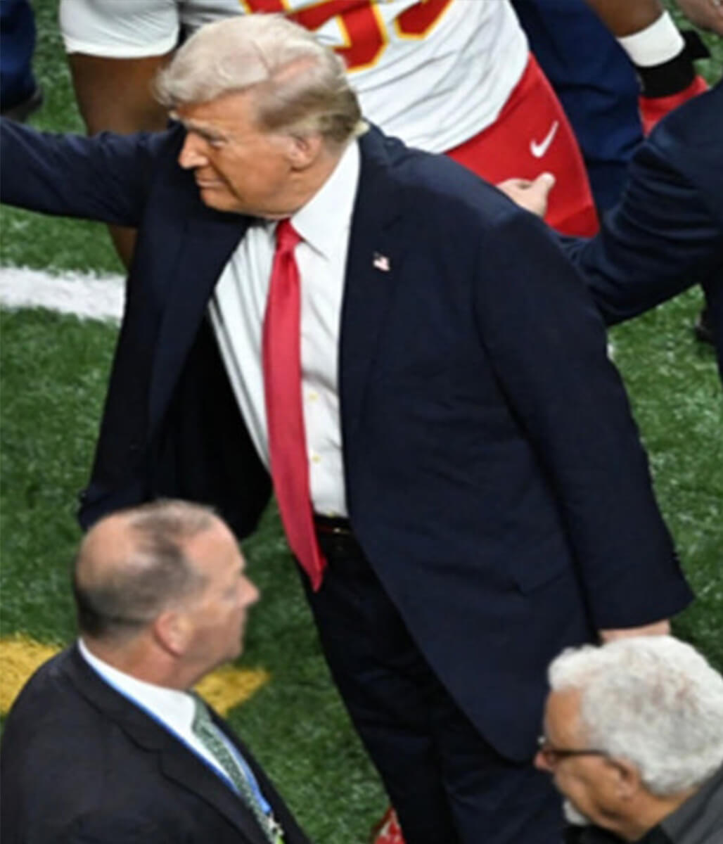 Donald Trump Super Bowl Blue Blazer