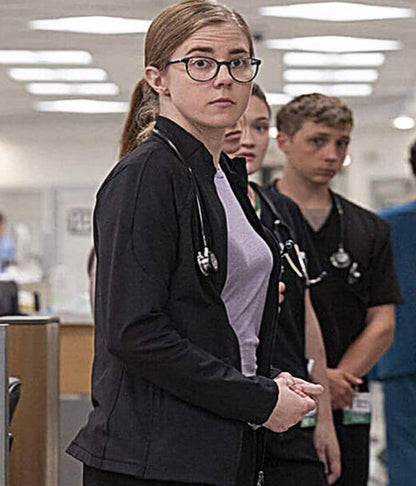 Dr Melissa The Pitt S01 Black Cotton Jacket