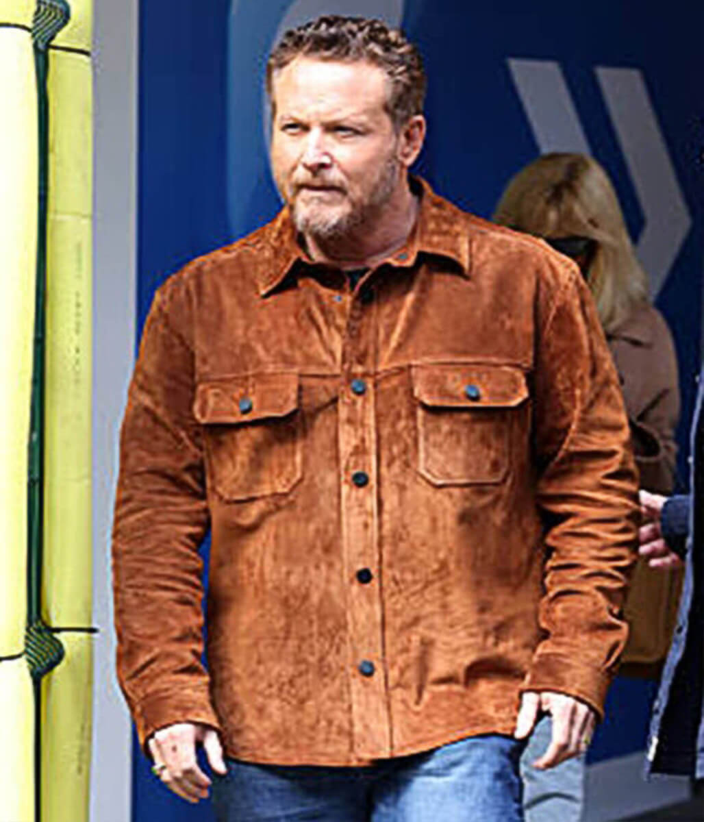 Dutton Ranch 2026 Cole Hauser Brown Suede Shacket