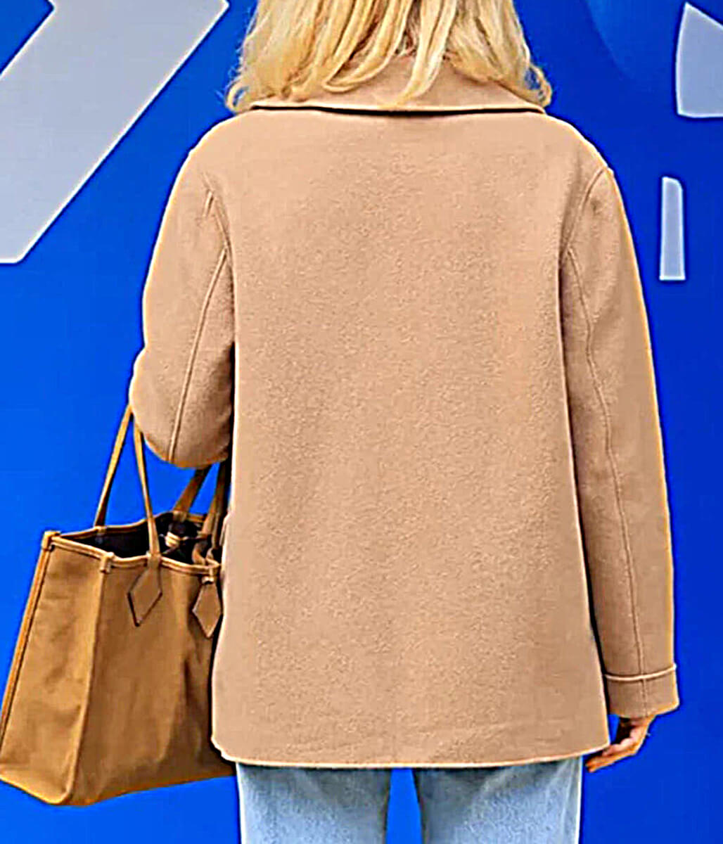 Dutton Ranch Event Kelly Reilly Beige Wool Jacket