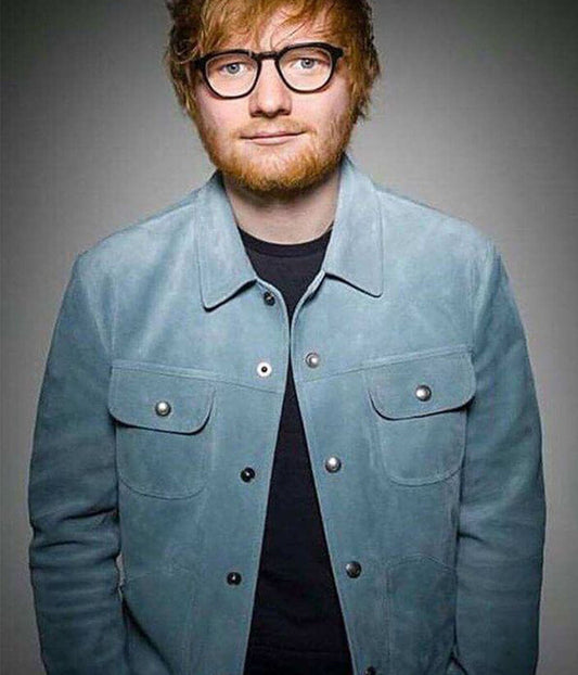 Ed Sheeran Blue Suede Jacket