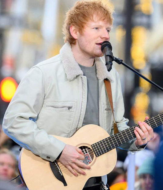 Ed Sheeran White Cotton Jacket