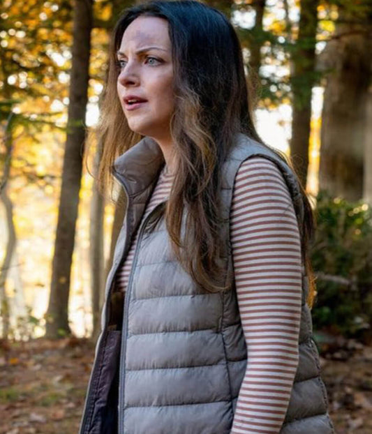 Elizabeth Gillies The Hunting Party 2026 Puffer Vest