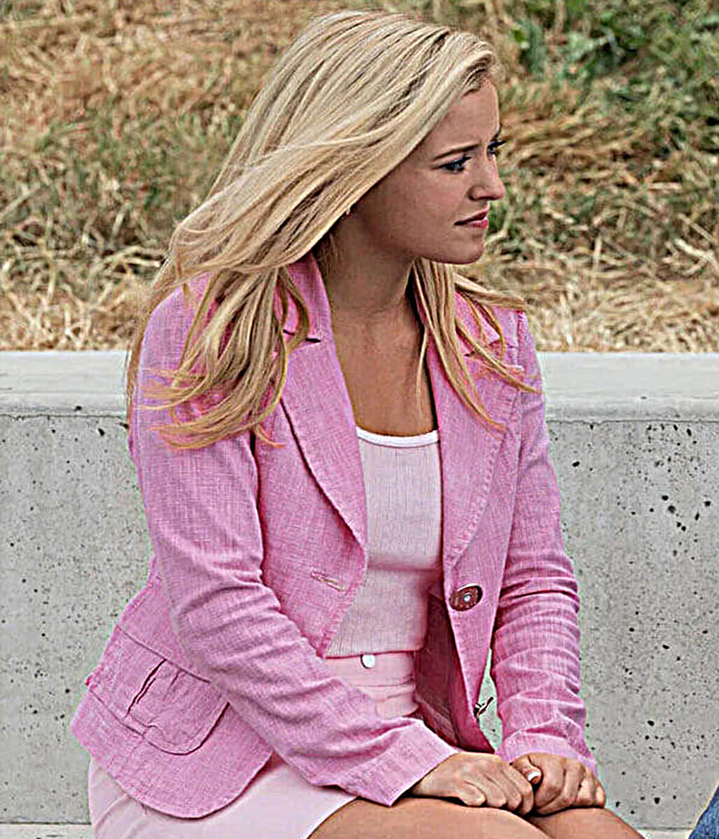 Elle S01 Lexi Minetree Pink Cotton Blazer