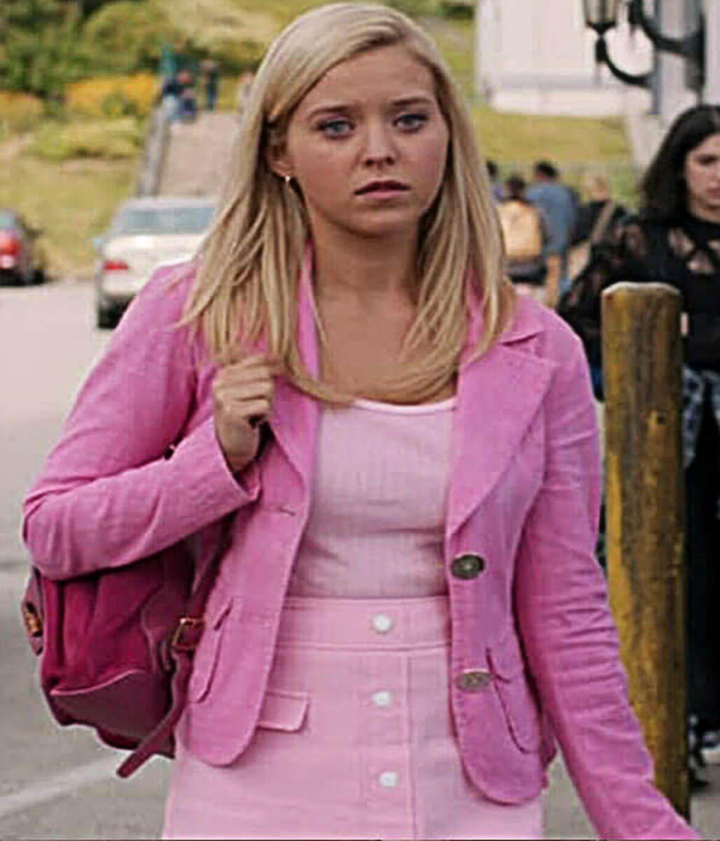 Elle S01 Lexi Minetree Pink Cotton Blazer