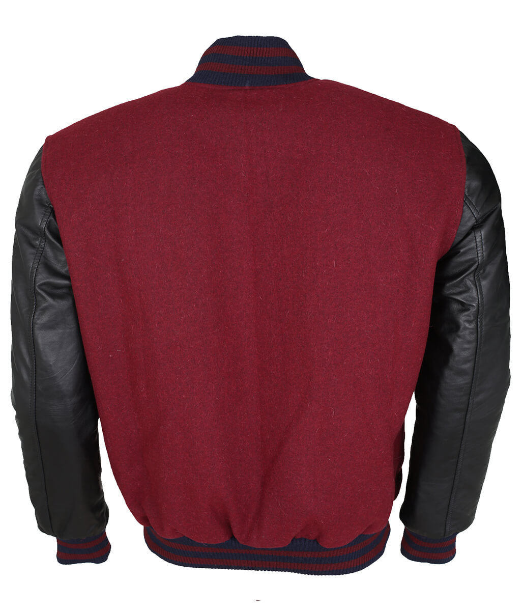 Elvis Presley In Concert Wool Body with Real Leather Sleeves Varsity Jacket