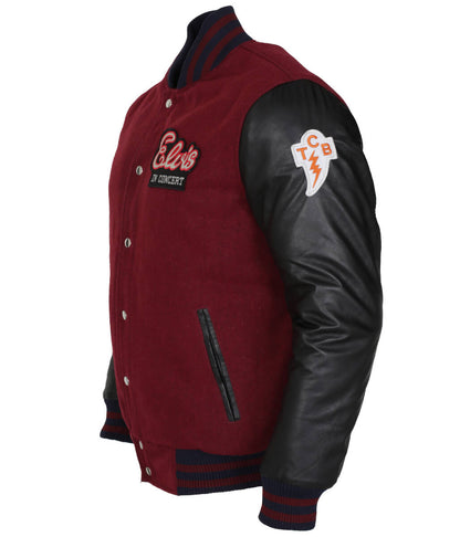 Elvis Presley In Concert Wool Body with Real Leather Sleeves Varsity Jacket