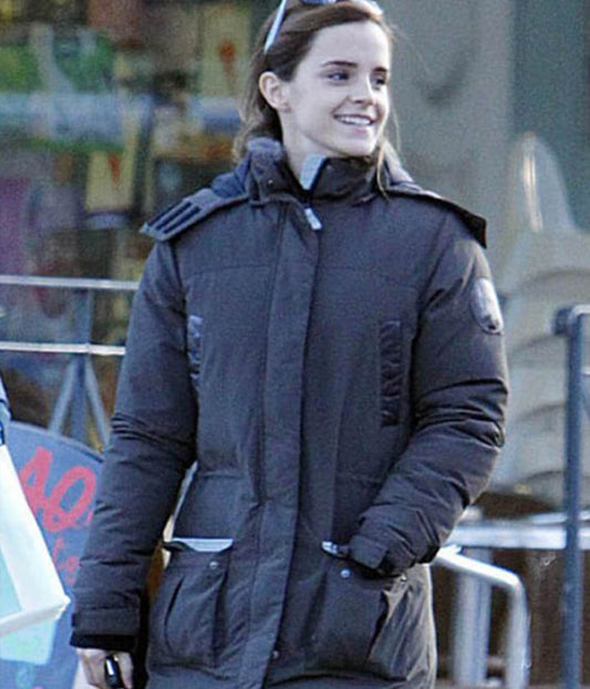 Emma Watson Parachute Brown Puffer Jacket
