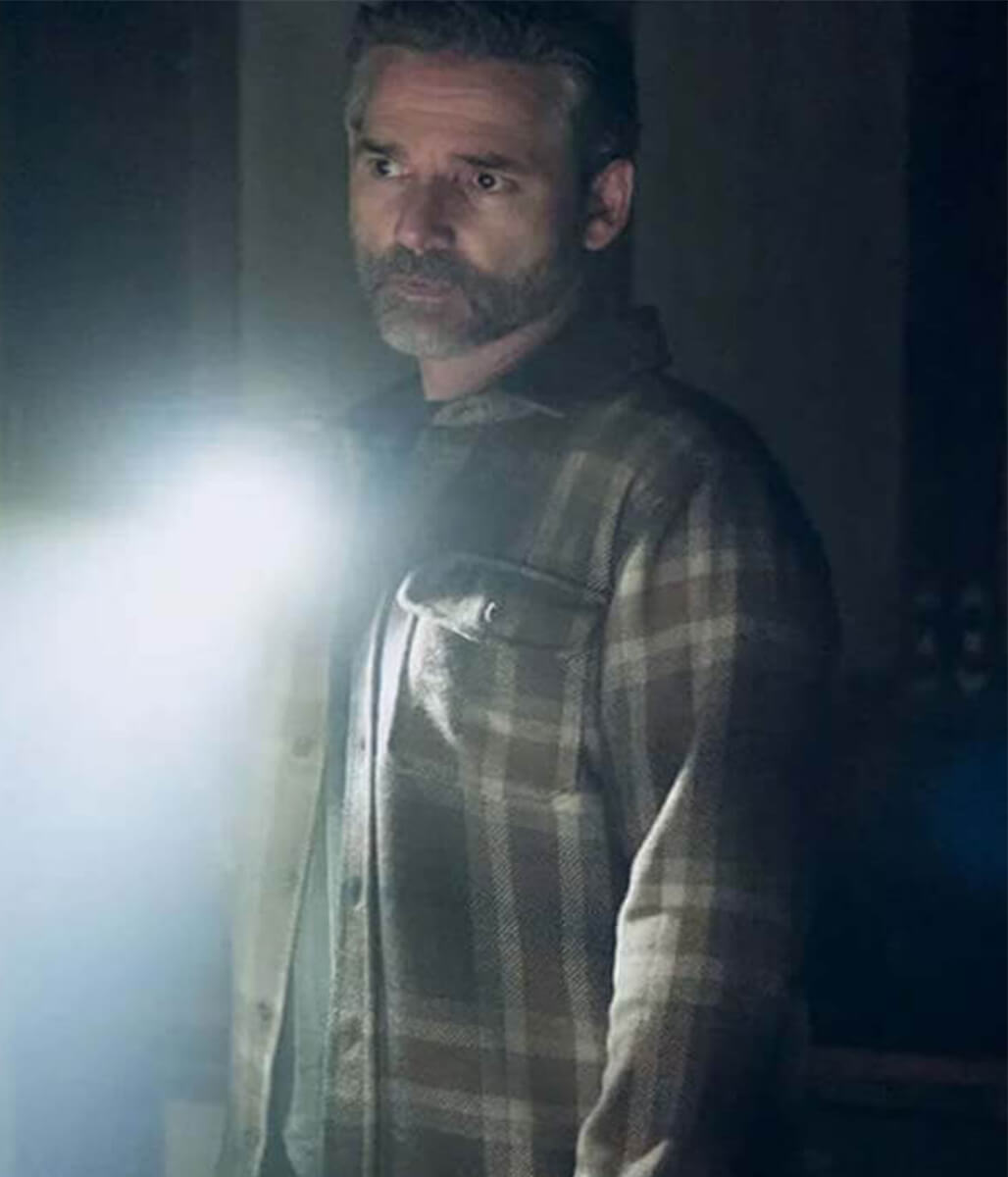 Eric Bana Untamed 2025 Kyle Turner Multi Wool Jacket