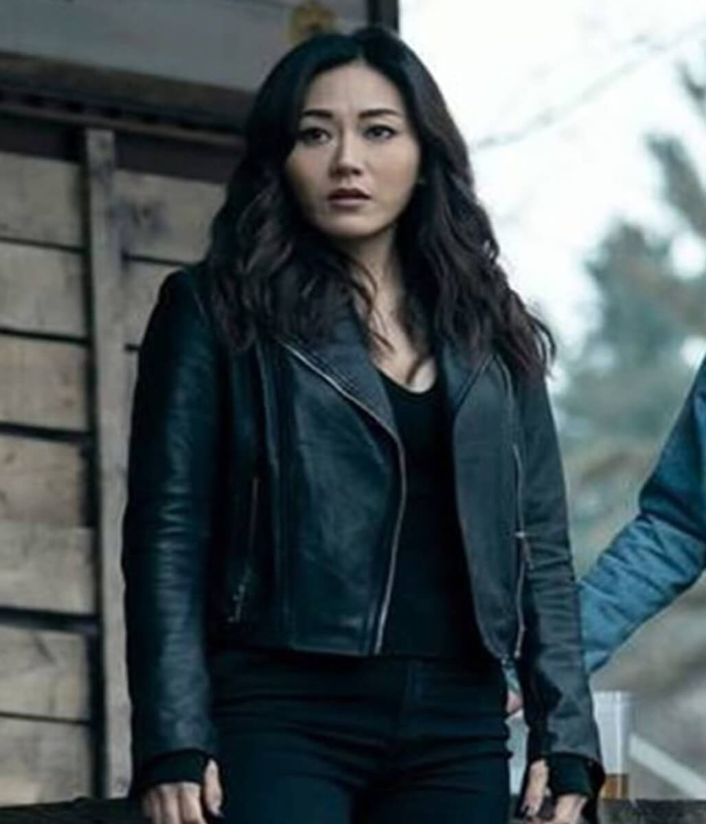 Erin Moriarty The Boys S05 Black Leather Jacket