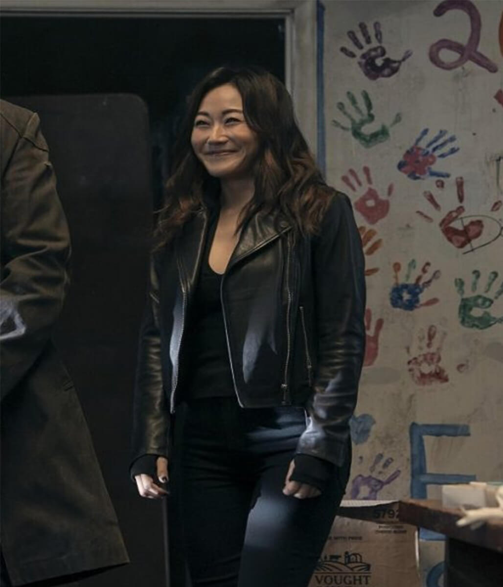 Erin Moriarty The Boys S05 Black Leather Jacket