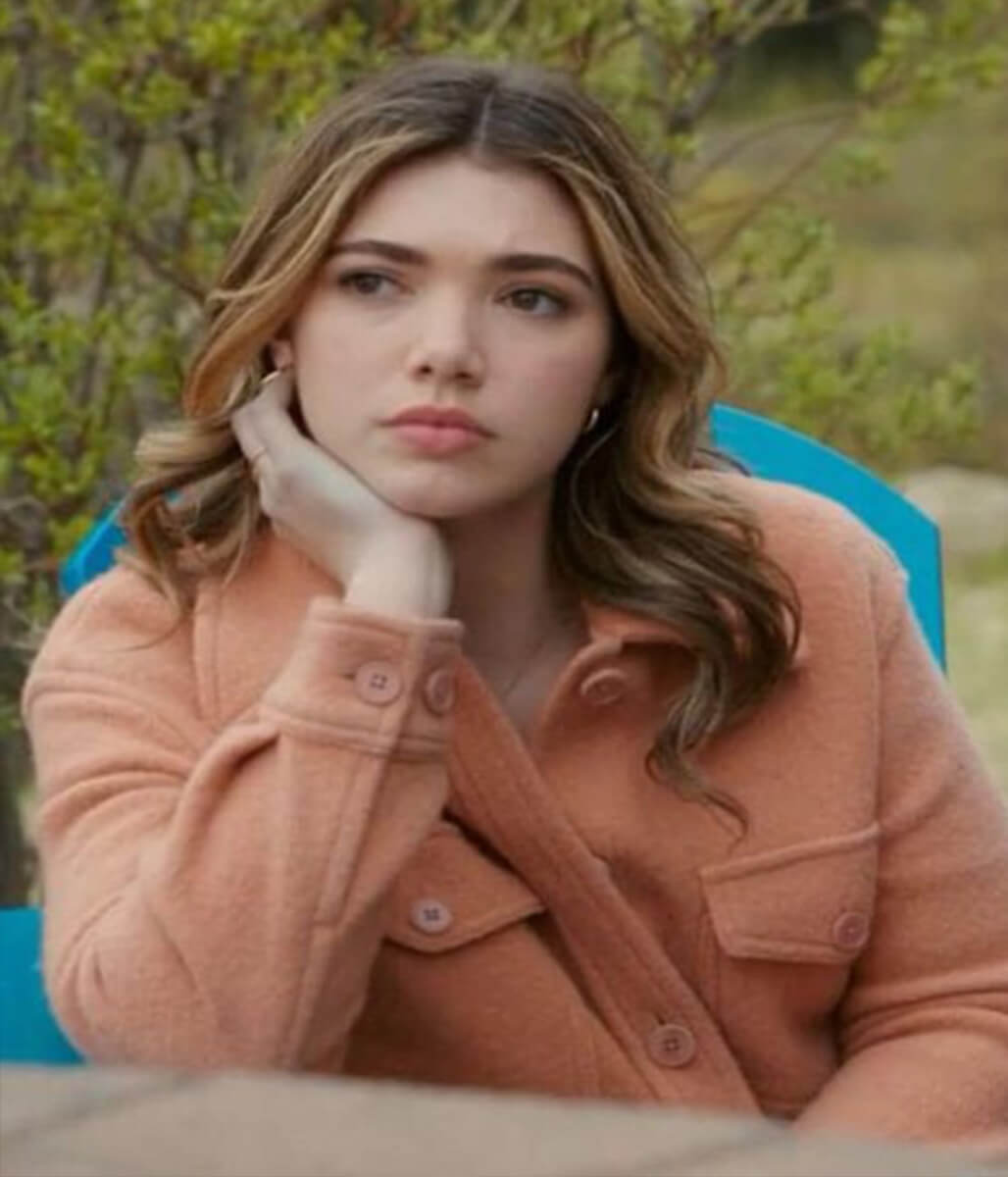 Erin My Life With The Walter Boys Pink Wool Coat