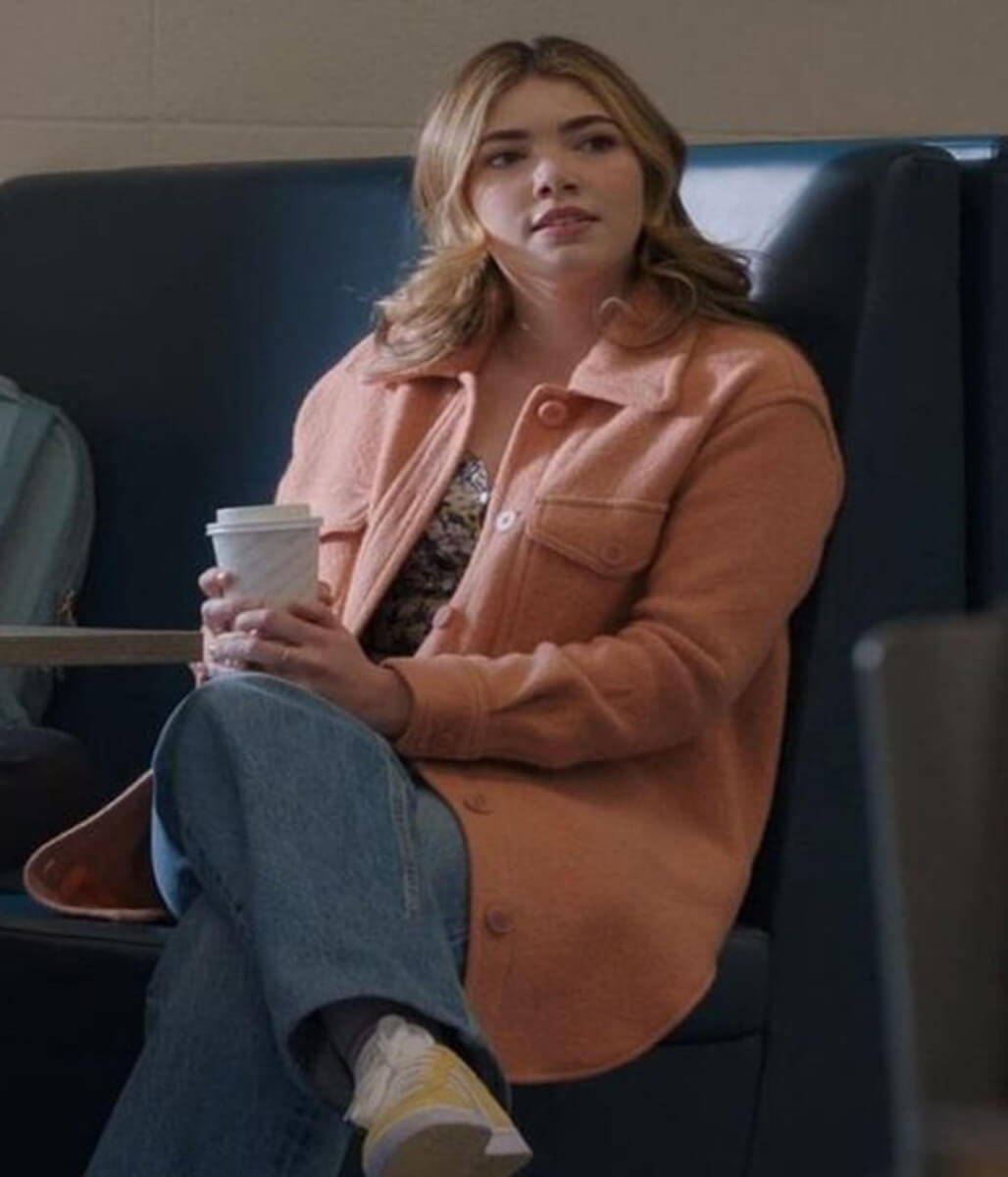 Erin My Life With The Walter Boys Pink Wool Coat