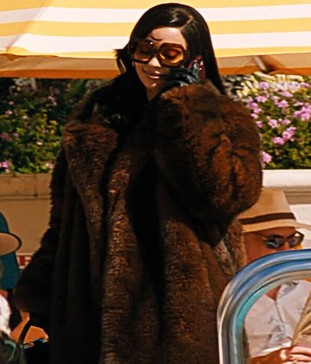 Euphoria S3 Maddy Perez Brown Fur Coat