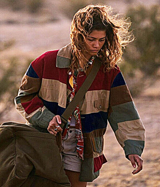 Euphoria S3 Zendaya Multicolor Cotton Jacket
