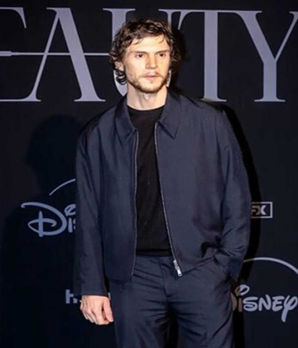 Evan Peters The Beauty 2026 Blue Cotton Jacket
