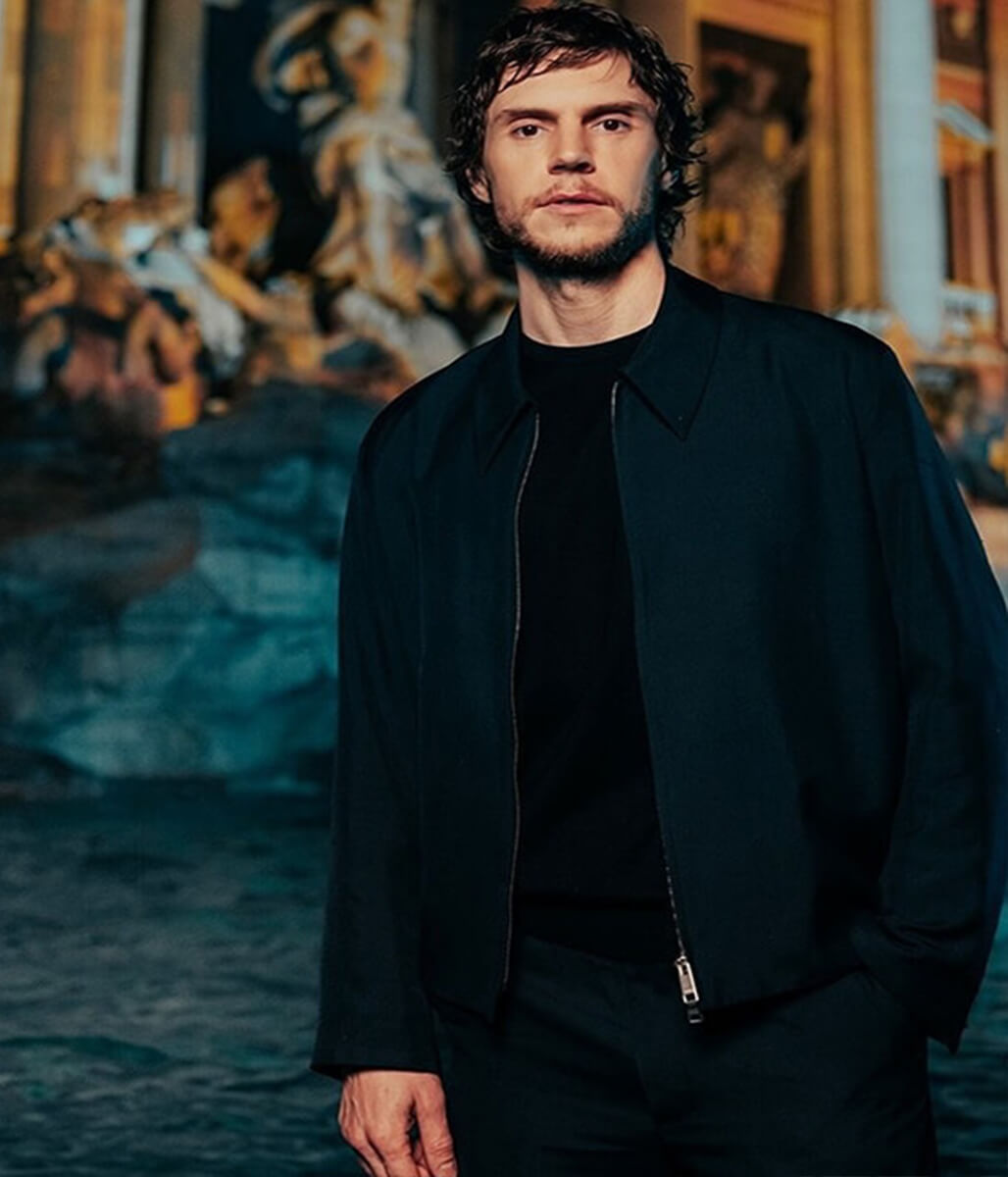 Evan Peters The Beauty 2026 Blue Cotton Jacket