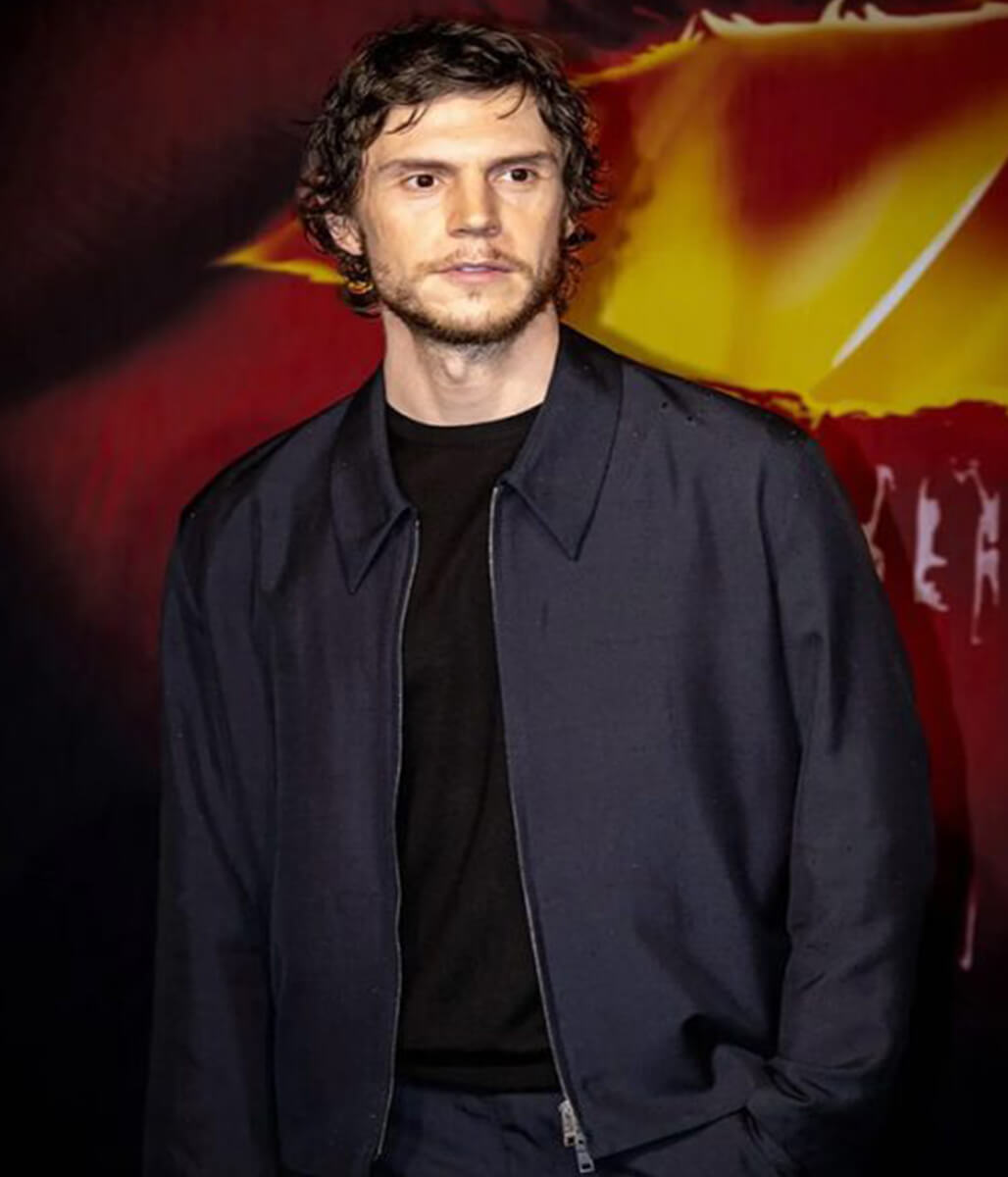 Evan Peters The Beauty 2026 Blue Cotton Jacket