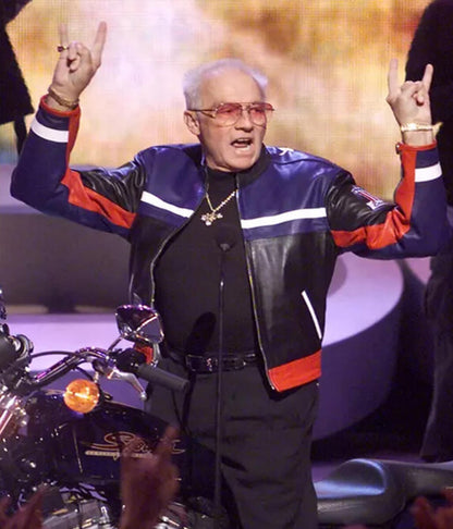 Evel Knievel Biker Multi-Color Leather Jacket